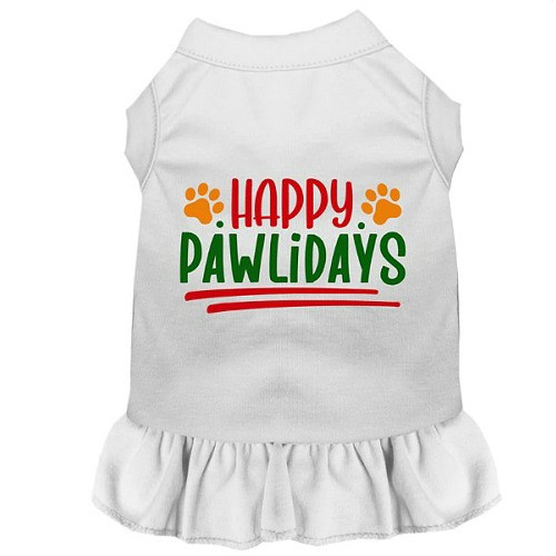 Happy Pawlidays Screen Print Dress - More Colors