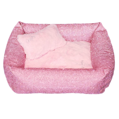 Designer Imperial Crystal Dog Bed - Prima Donna Pink