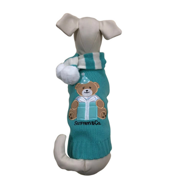 Designer Sniffany Party Bear Dog Sweater