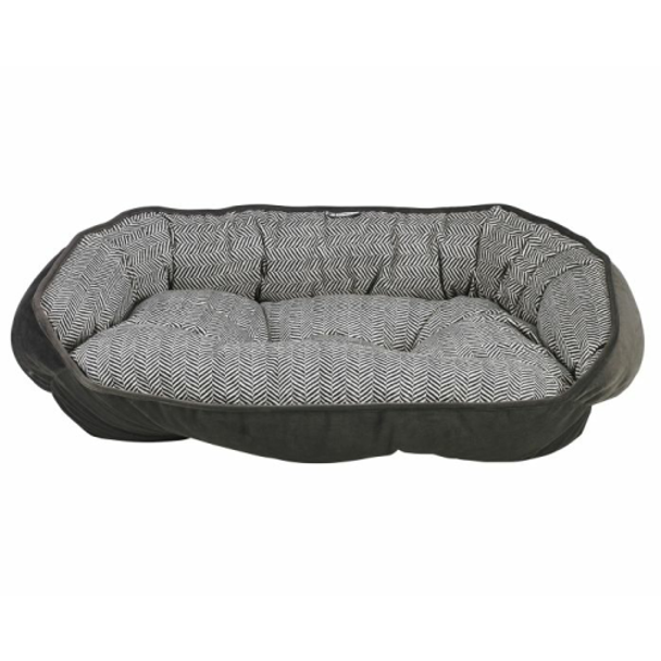 Herringbone Crescent Pet Dog Bed