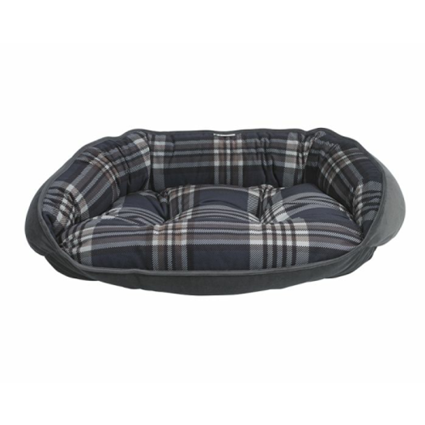 Greystone Tartan Crescent Pet Dog Bed