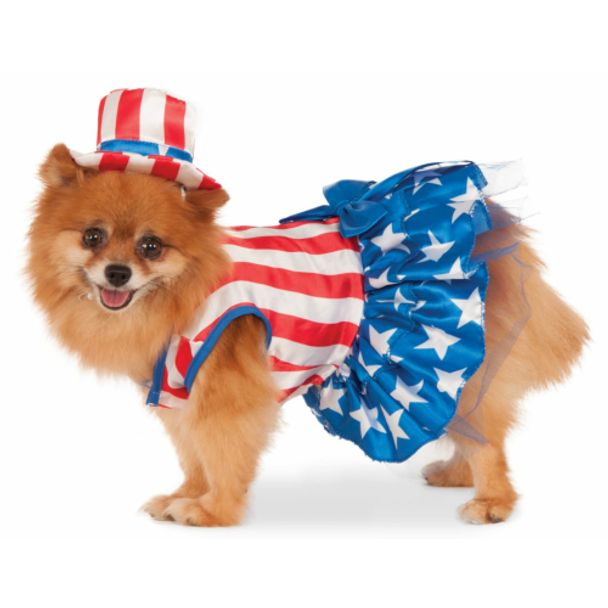 Patriotic Pooch Dress and Hat Costume