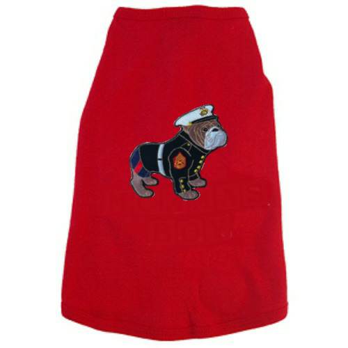 U.S. Marines Bulldog Dress Blues Dog Tank