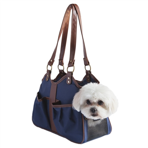 Metro Classic - Navy Pet Dog Carrier by Petote
