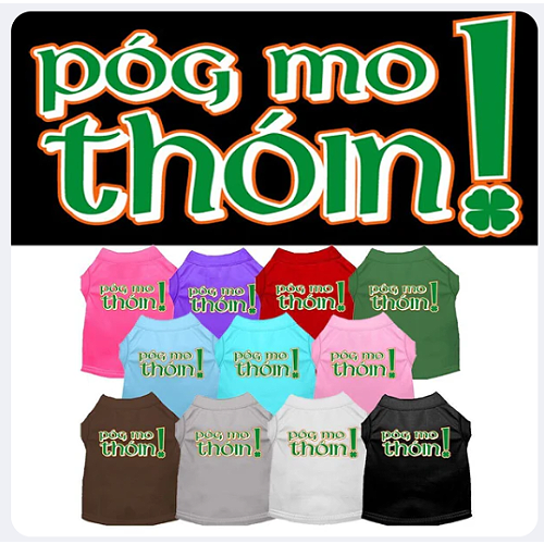 Pog Mo Thoin Screen Print Dog Shirts
