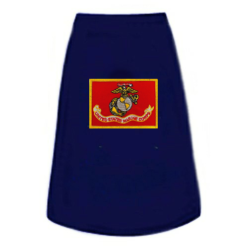 U.S. Marines Eagle Flag Emblem Dog Tank