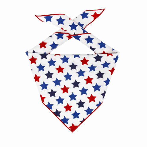 Red White & Blue Stars Dog Pet Dog Bandanas
