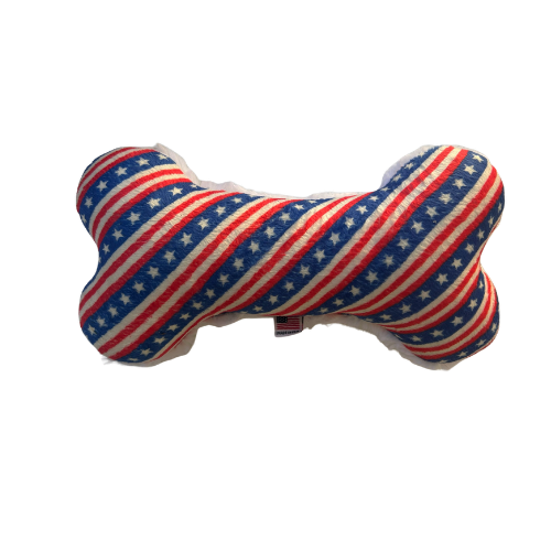 Patriotic Bone Dog Toy