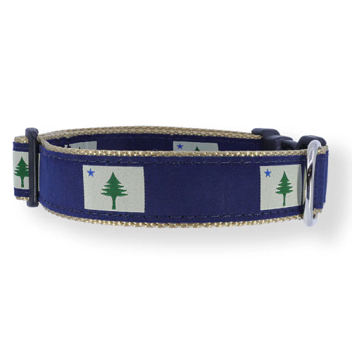 Maine Flag c1901 - 3/4 & 1.25 inch Dog Collar, Harness