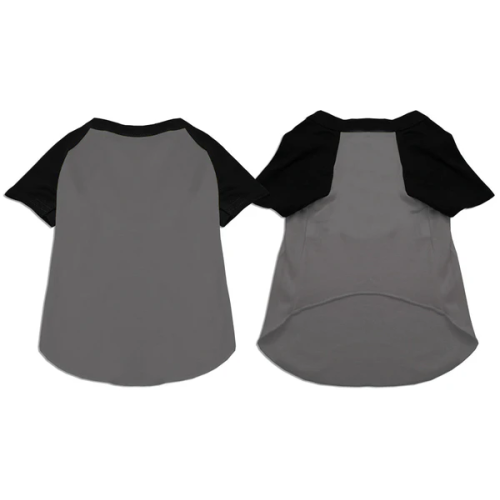 Plain Ragland Dog Shirt - Gray and Black