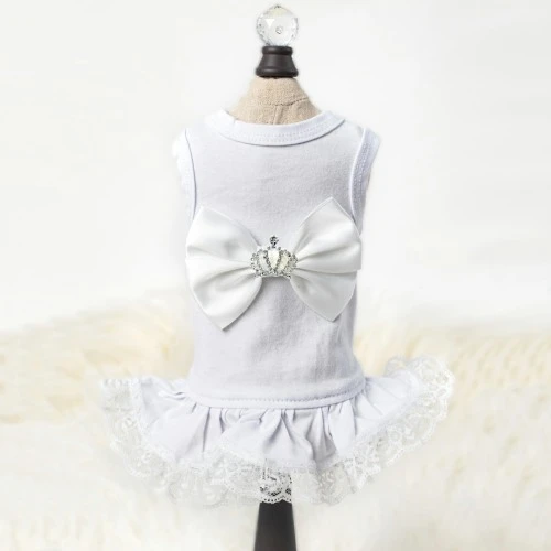 Royal Princess Dog Dress - White