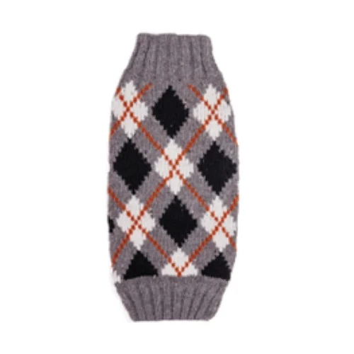 Alpaca Argyle Hand Knit Dog Sweaters