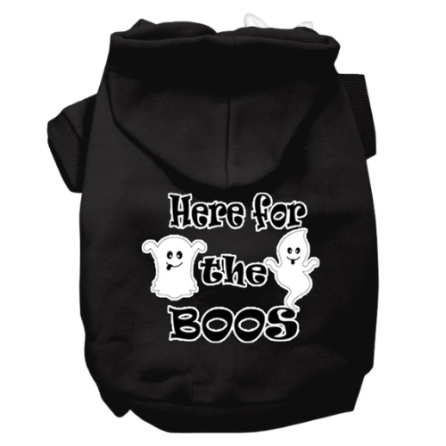 Here For The Boos Screenprint Dog Hoodie - More Colors