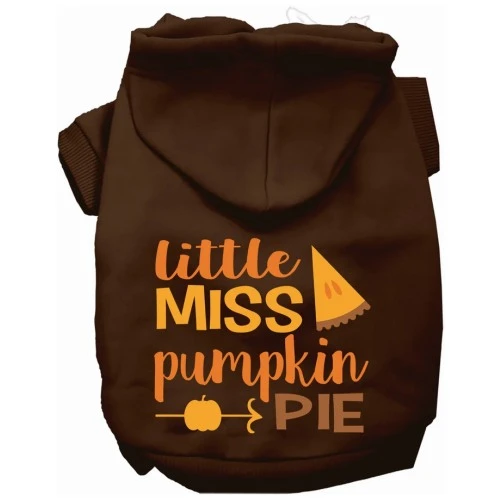 Little Miss Pumpkin Pie Dog Hoodie - More Colors