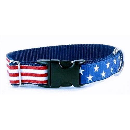 Flag Dog Collars Essential Collection and Matching Leash
