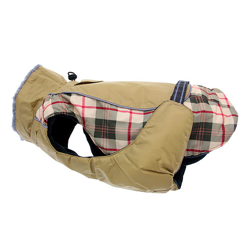 Alpine All-Weather Dog Coat - Royal Blue Plaid main image 0