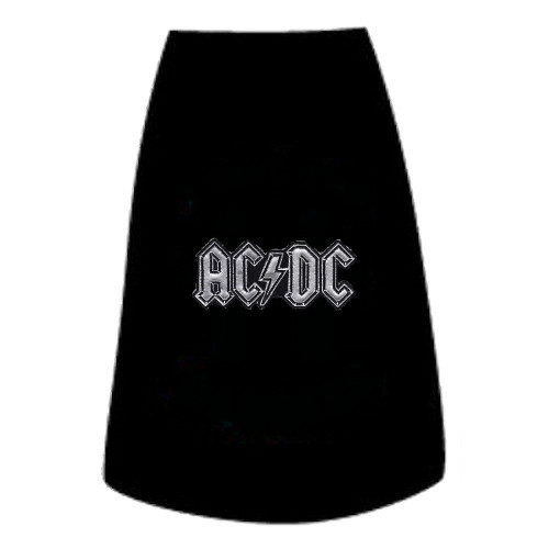 The Band AC/DC Silver Logo Dog Tees | PupRwear | GW Little