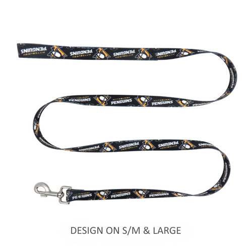 Pets First Pittsburgh Penguins Dog Leash, Medium