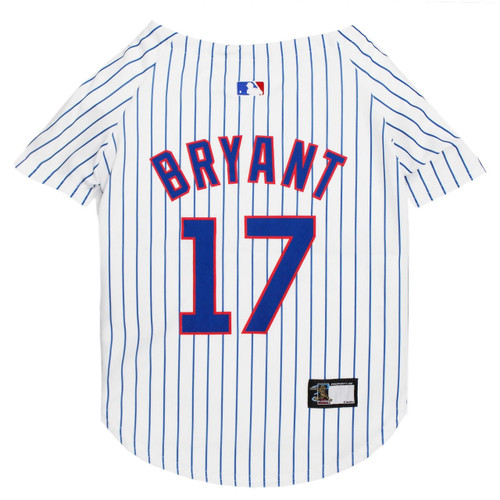 MLBPA Dog Jersey - Kris Bryant #17 Pet Jersey - MLB Chicago Cubs