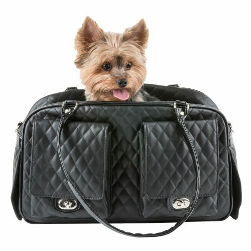 Petote Marlee Bag, Designer Dog Carrier, Quilted Dog Bag, Airline