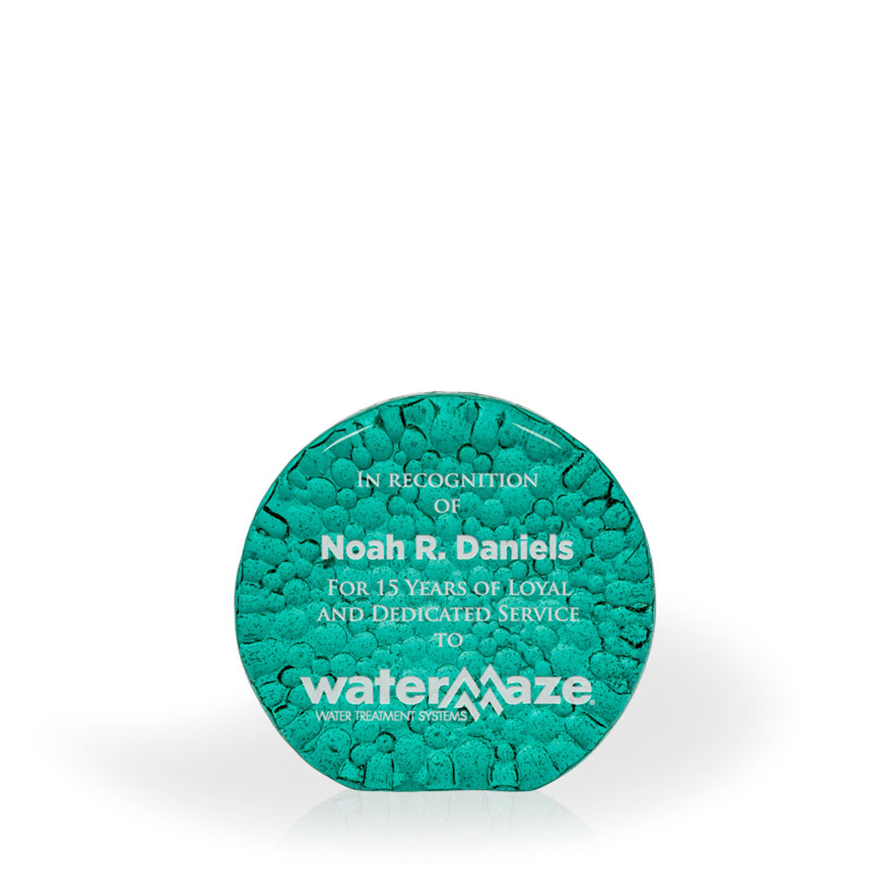 Sardinia Raindrop Teal Recycled Glass Award 3 5 Sardinia Raindrop Teal Recycled Glass Award 3 5
