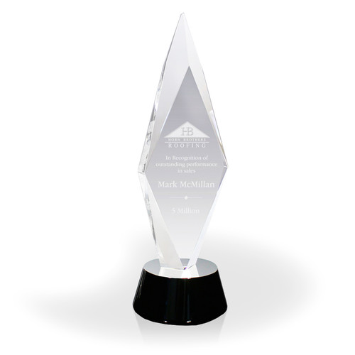 Torch Crystal Retirement Award, Large