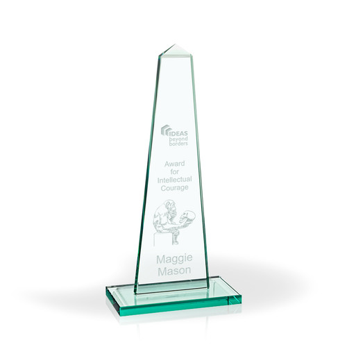 Kairo Tower Jade Glass Award, Large