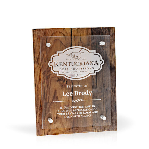 Rustica Reclaimed Wood Award Plaque, 8x10