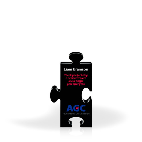 Copy of Momentum Puzzle Acrylic Award - 4" x 7" - Black