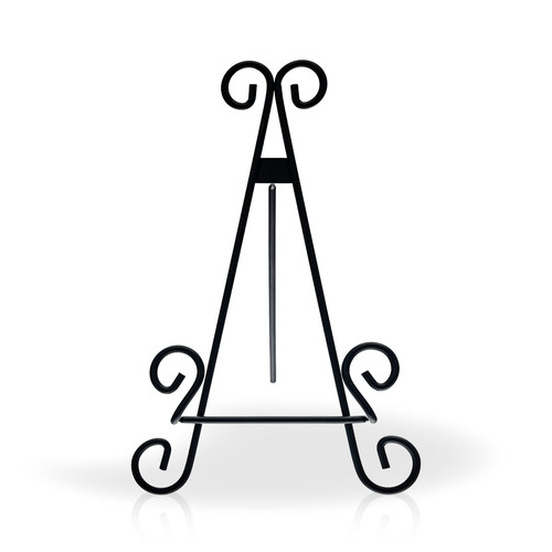 Scroll Iron Plaque Easel, 13"