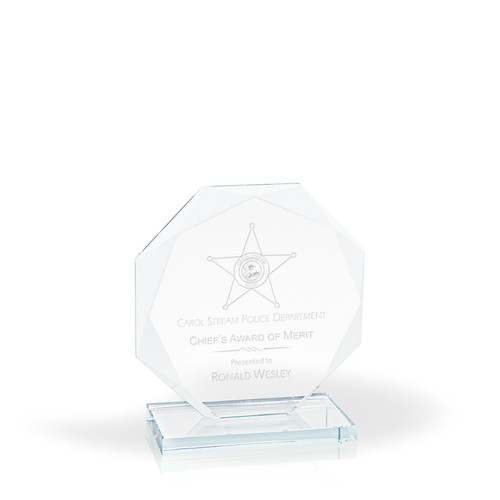 Lucent Starfire Glass Award, 6.5"