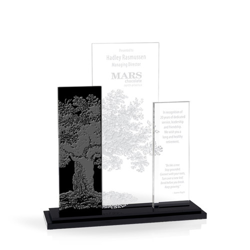 Mirador Black Acrylic Award, 10.5"