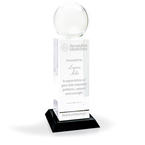 Cassini Crystal Tower Award, 15.6"