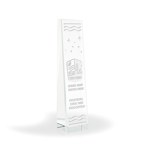 Lena Slanted Crystal Tower Award