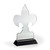 Fleur De Lis Award with Black Wood Base - Engraved