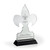 Fleur De Lis Award with Black Wood Base - Engraved