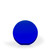 Brielle Blue Crystal Beveled Circle with Flat Bottom, Medium - UV Printed