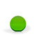 Brielle Green Crystal Beveled Circle with Flat Bottom, Small - UV Printed