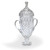 Rank Double Handled Lead Crystal Grand Trophy Cup 18.5"