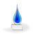 Elston Art Glass Award - Oblong Base