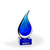 Elaine Art Glass Award - Blue Base