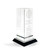 Celsus Crystal Tower with Black Base Award, 10.75"