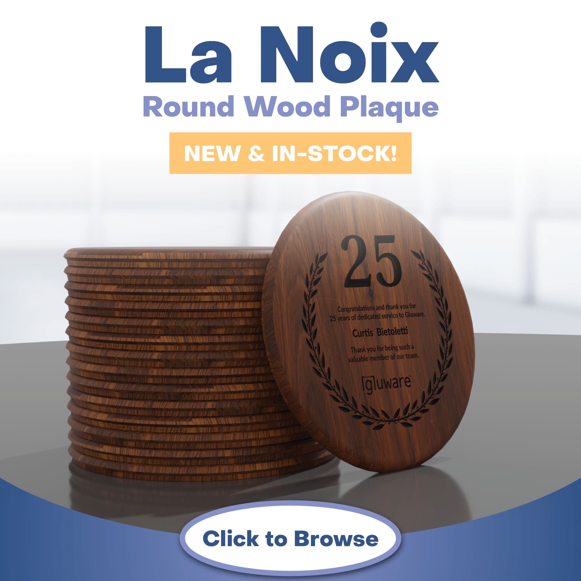 La Noix Round Plaque