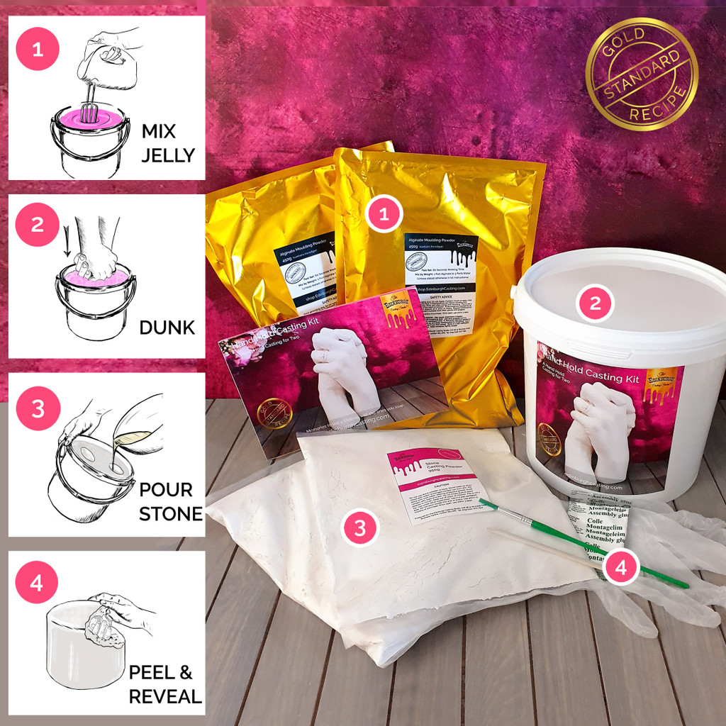Couples Bucket Hand Casting Sculpture Kit Edinburgh Casting 
