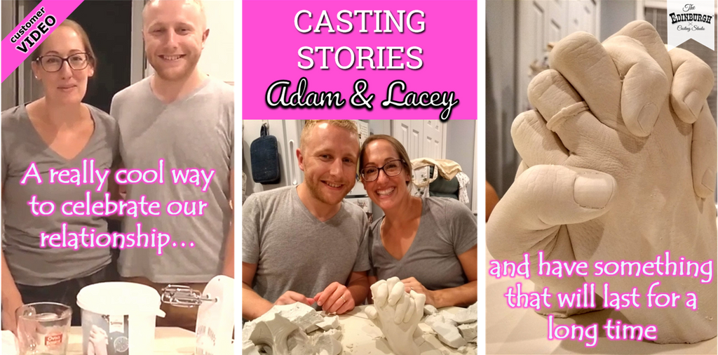 USA Couple Hand Casting Story: Adam & Lacey