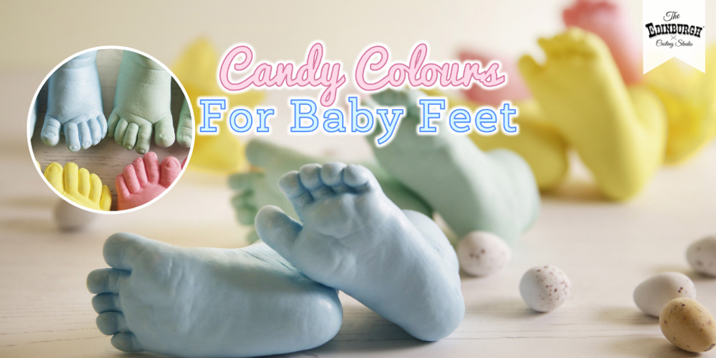 How to Add Colour to Baby Feet Casts