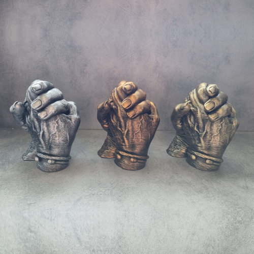Silver, Bronze and Gold painted casts 