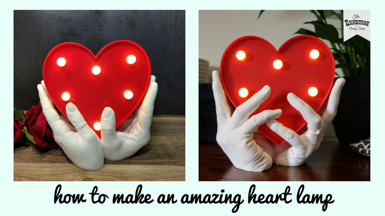 ​How to Create an Amazing Hand Cast Heart Lamp