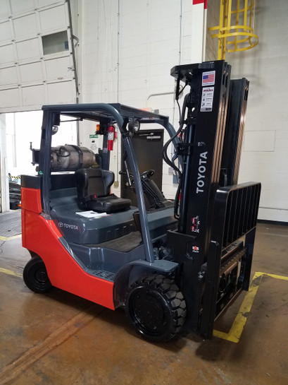 Used 8000 lb Toyota Large IC Cushion Forklift 8FGC35U