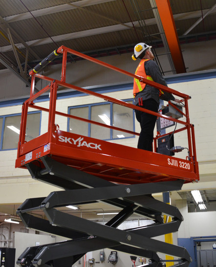 Skyjack DC Electric Scissor Lift (92" Length / 32" Width) SJ3226